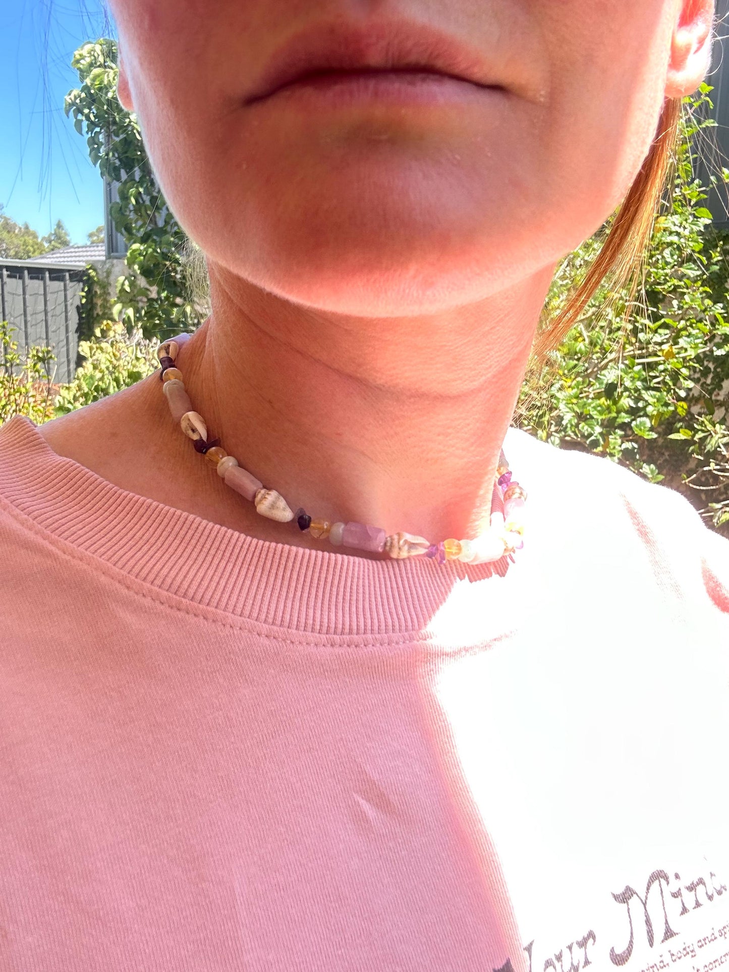Seashell Choker Necklace | Boho Beach Necklace | 18k Gold Plated Clasp | Minimalist Shell  | Summer Gift for Her | Handmade