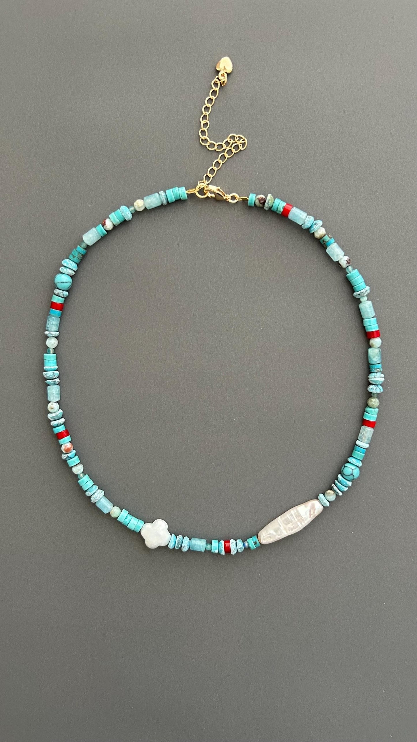 baroque necklace pearl | mixed beads necklace | choker necklace pearl | choker pearl necklace | blue beaded choker