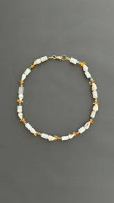 Seashell Choker Necklace | Boho Beach Choker | Handmade Minimalist Shell  | Adjustable Layering | Summer Gift for Her