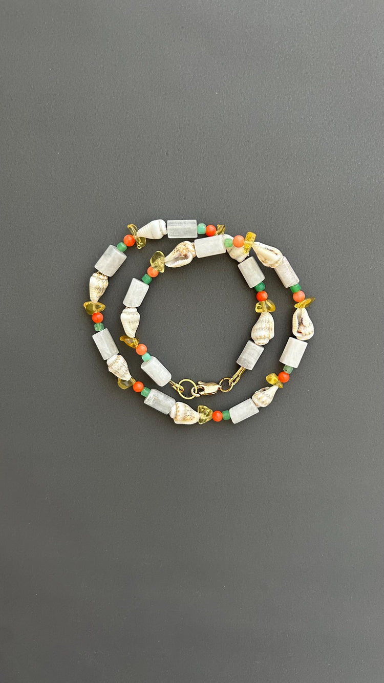 Seashell Choker Necklace | Boho Beach Choker | Handmade Minimalist Shell  | Adjustable Layering | Summer Gift for Her