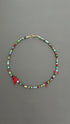 Red Coral Choker | Handmade Gemstone Beaded Necklace | Unisex Crystal Healing Boho Jewelry Gift