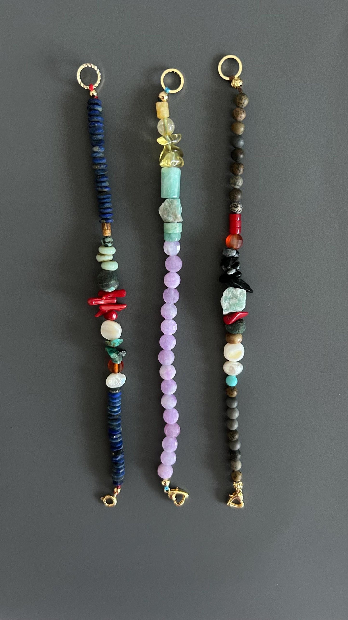 Purple Chalcedony Healing Bracelet | Gold Clasp Adjustable Boho | Crown Chakra Crystal Gift