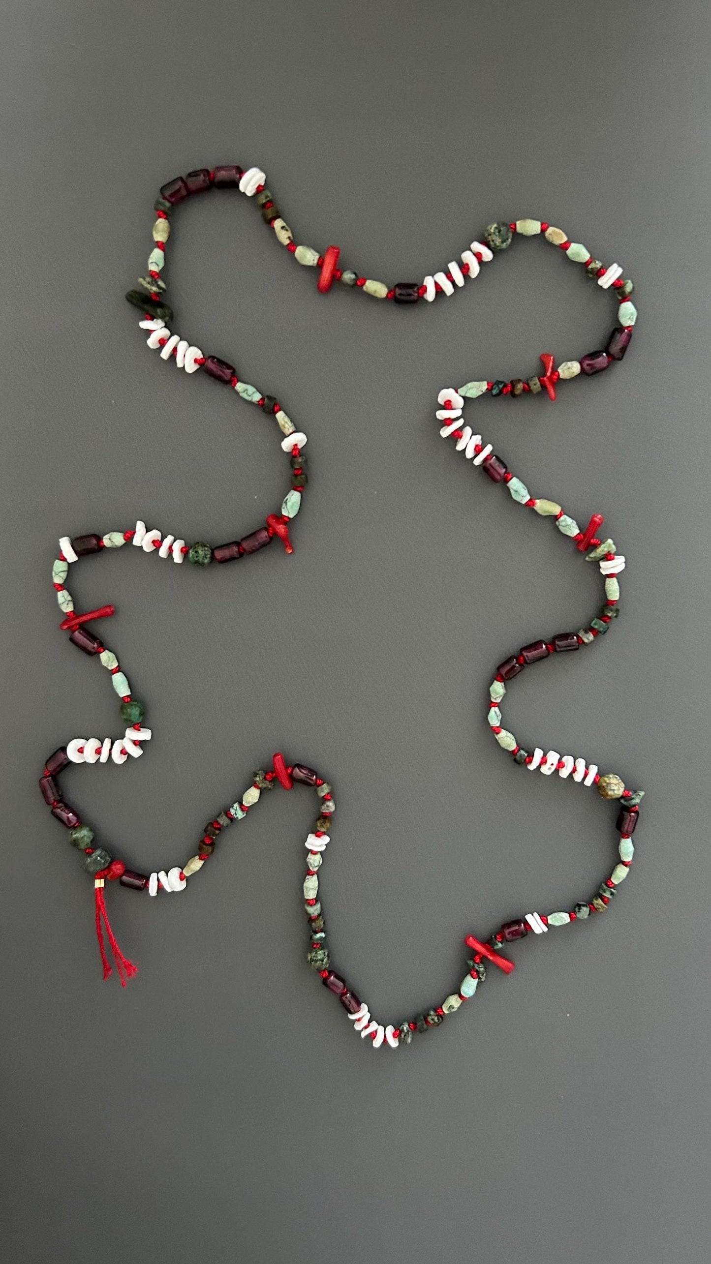 flapper style necklace | sautoir necklace | beaded long necklace | turquoise beads | bohemian style necklace