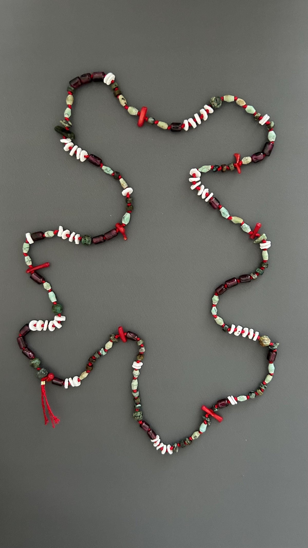 flapper style necklace | sautoir necklace | beaded long necklace | turquoise beads | bohemian style necklace