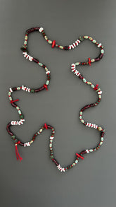 flapper style necklace | sautoir necklace | beaded long necklace | turquoise beads | bohemian style necklace