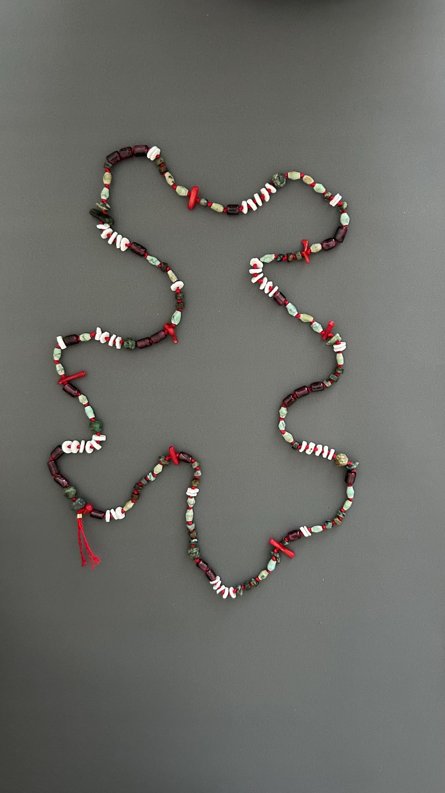 flapper style necklace | sautoir necklace | beaded long necklace | turquoise beads | bohemian style necklace
