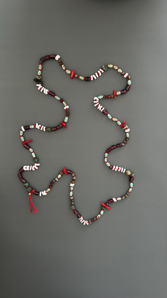 flapper style necklace | sautoir necklace | beaded long necklace | turquoise beads | bohemian style necklace