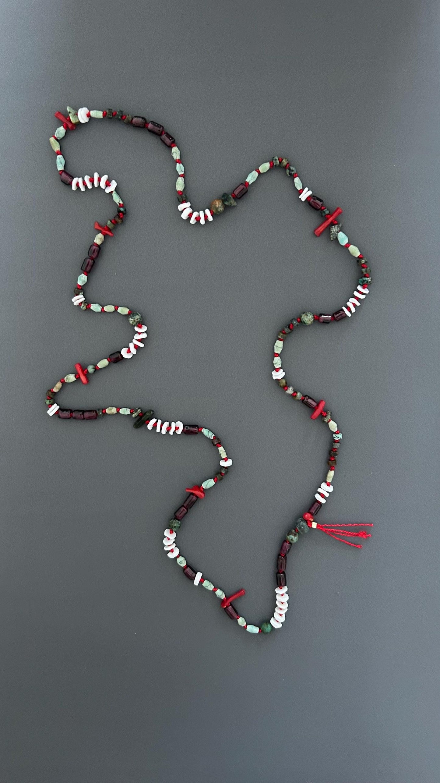 flapper style necklace | sautoir necklace | beaded long necklace | turquoise beads | bohemian style necklace