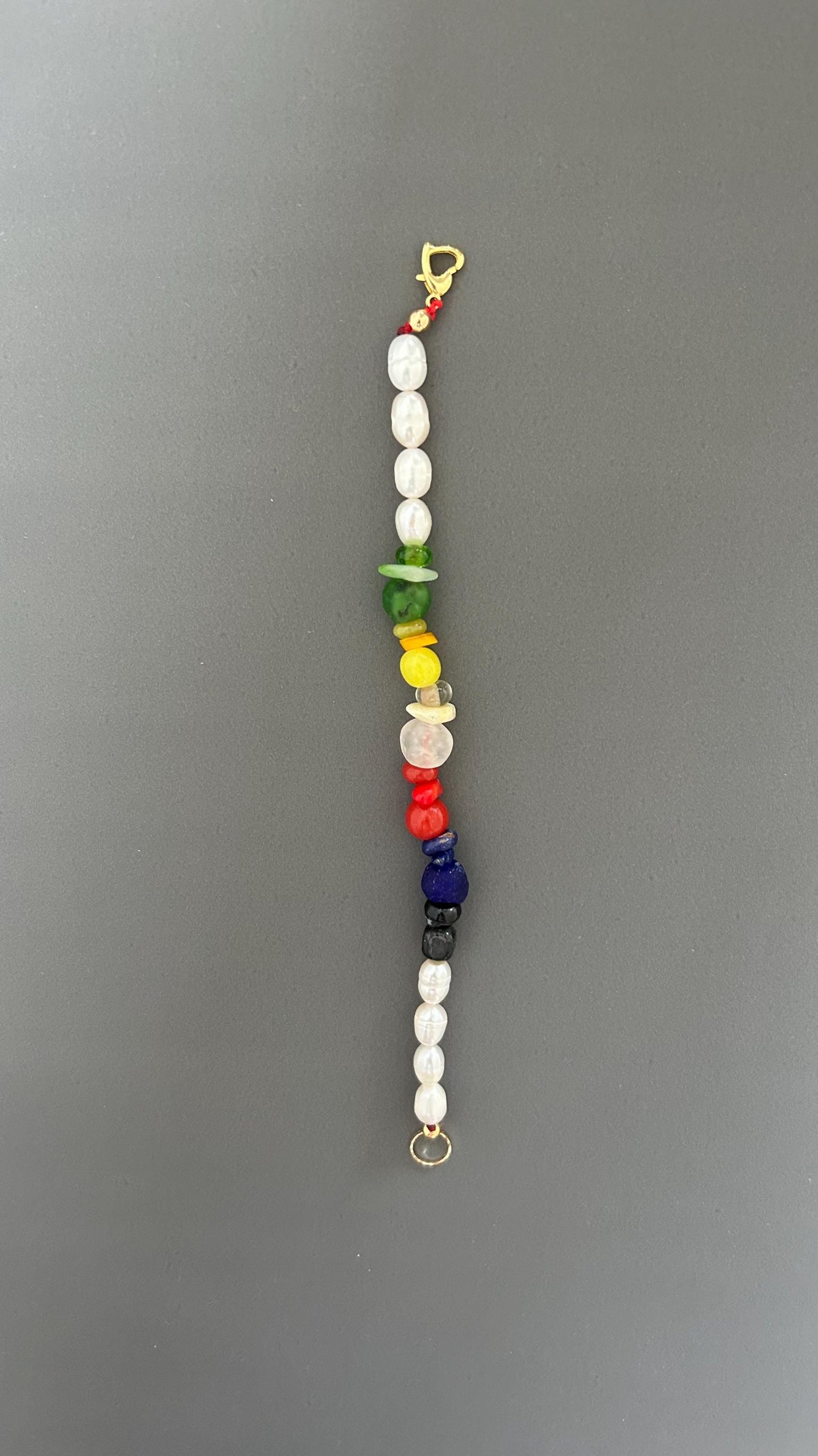 Freshwater Pearl Bracelet Boho Adjustable Gold Clasp Beaded Hippie Jewelry Gift For Her