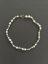Freshwater Pearl Choker Necklace | Boho Threaded Jewelry | Dainty Minimalist Layering | 24k Gold Clasp |  Gift for Her