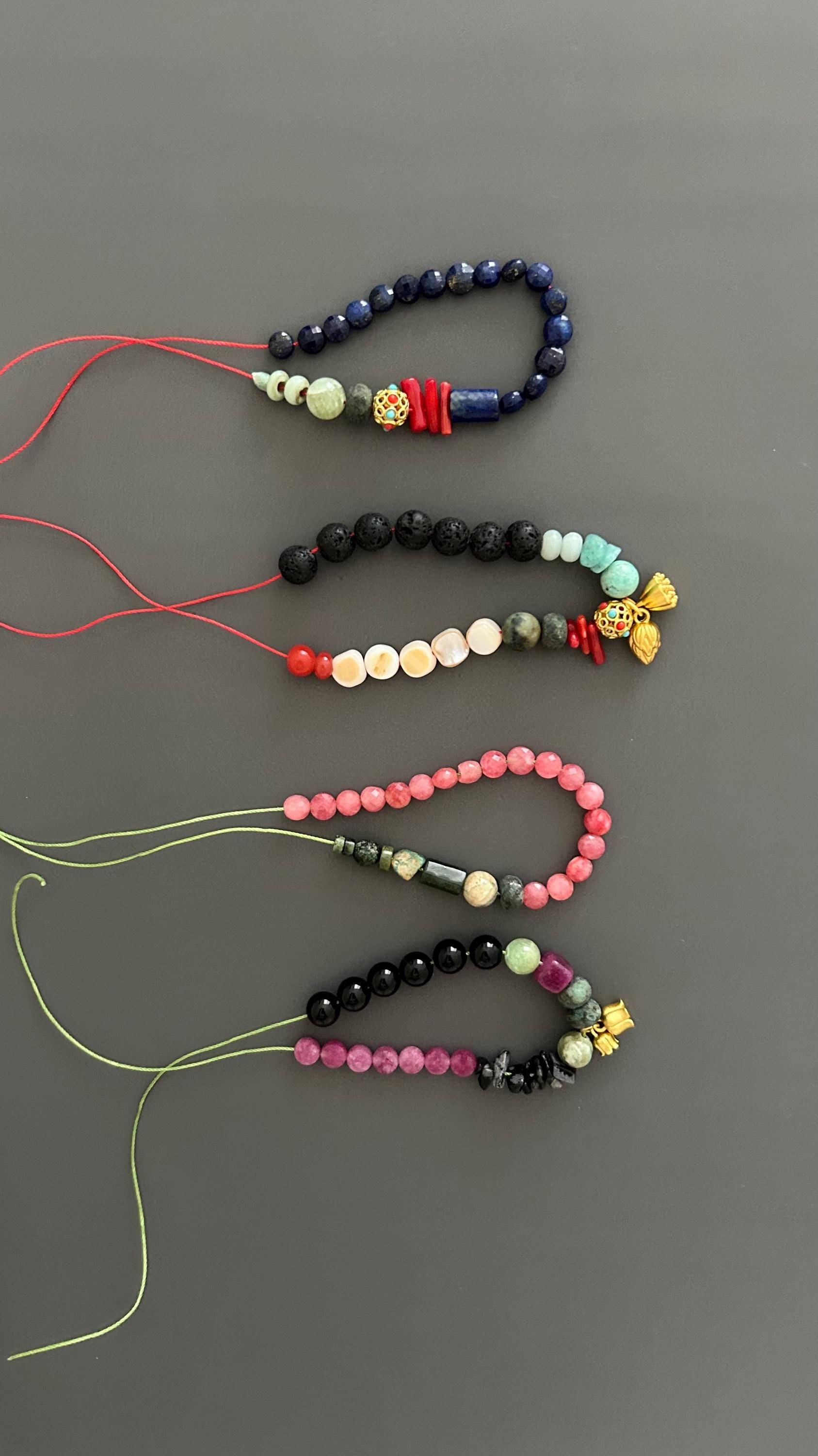 Boho Beaded Bracelet: Gold Plated Bell Pendant, Artisan Jewelry
