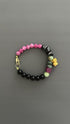 Boho Bell Charm Bracelet: Handmade Tibetan Pendant, Mixed Colors