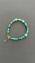 Boho Turquoise Amazonite Bracelet Handmade Gemstone Jewelry Dainty Minimalist Accessory Spiritual Crystal Gift Women