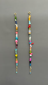 Colorful Beaded Bracelet, Boho Gemstone Bracelet, Handmade Summer Jewelry, Rainbow Bead Bracelet, Layering Bracelet, Fun Eclectic Gift